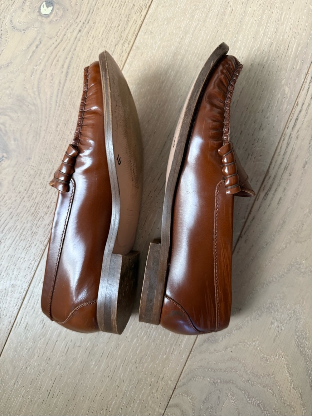J. Crew Winona penny loafers in spazzolato leather - Picture 9 of 10